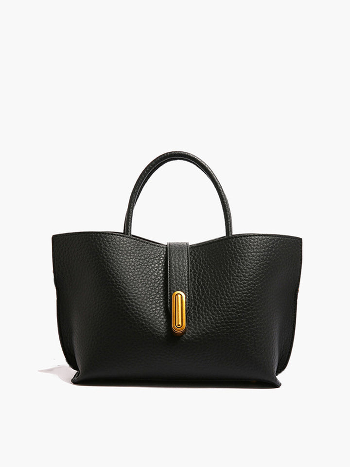 Lucien Moreau Shoulder bag with handle and texture - Elena Harper