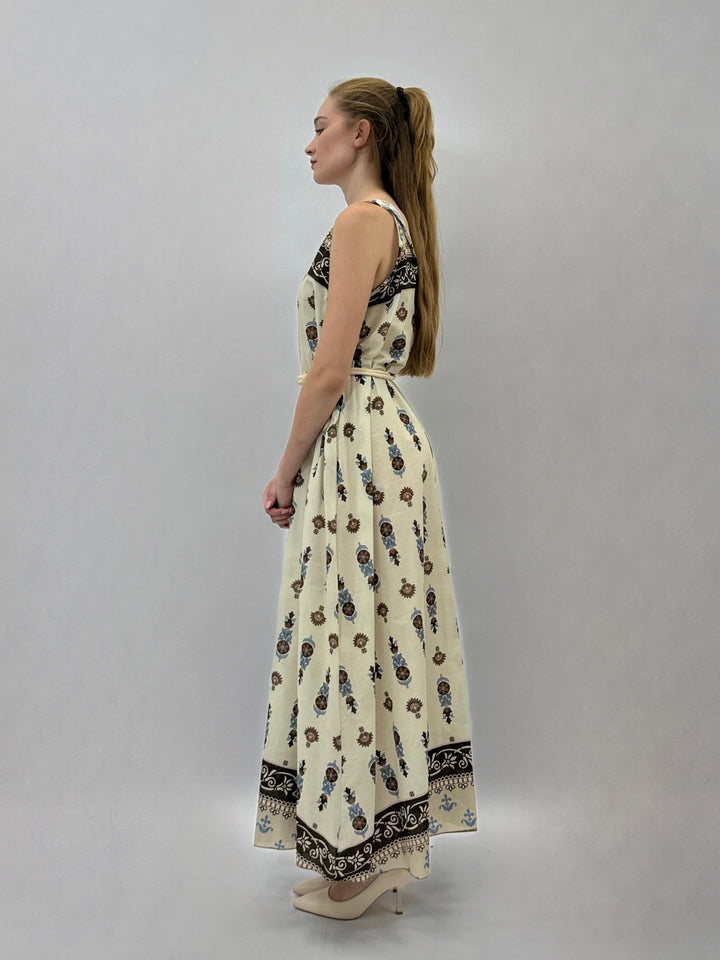 Johanna™  |  Sleeveless Dress Waist V-Neck