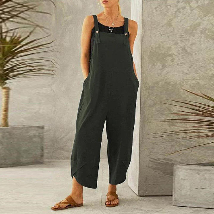 Pamela Casual Oversized Garden Jumpsuit, view 7 - Elena Harper