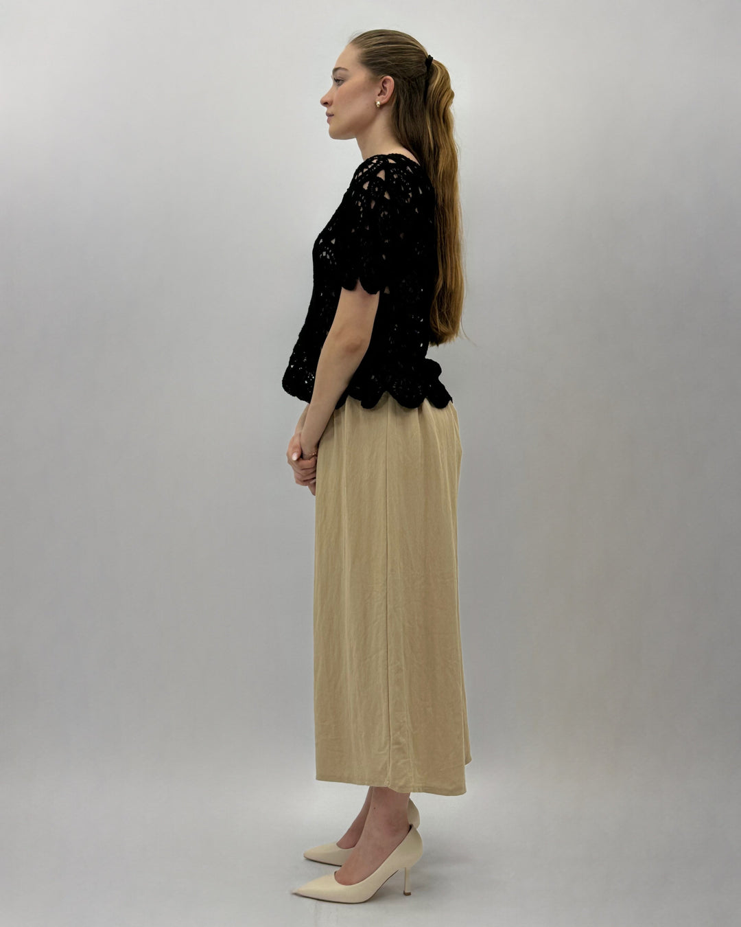 Bronwyn™  |  Crochet Top Half Sleeves