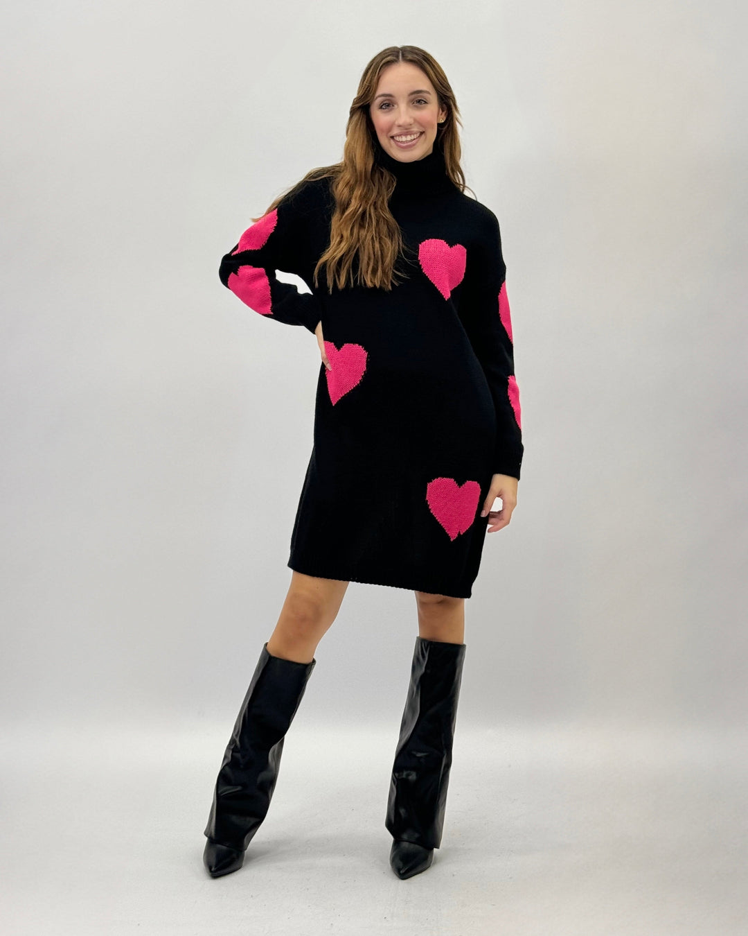 Doreen™  |  Heart Pattern Knit Romantic