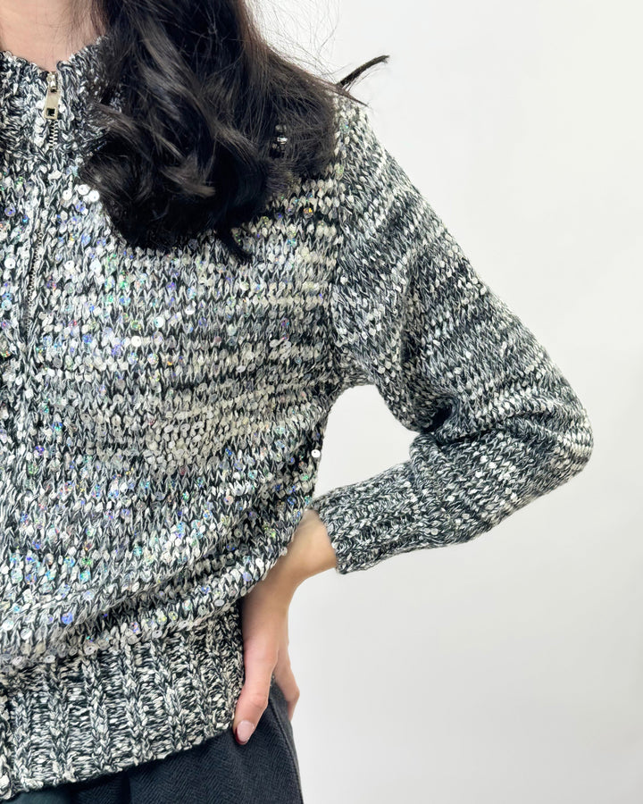 Noa™  |  Sequin Cardigan Zip