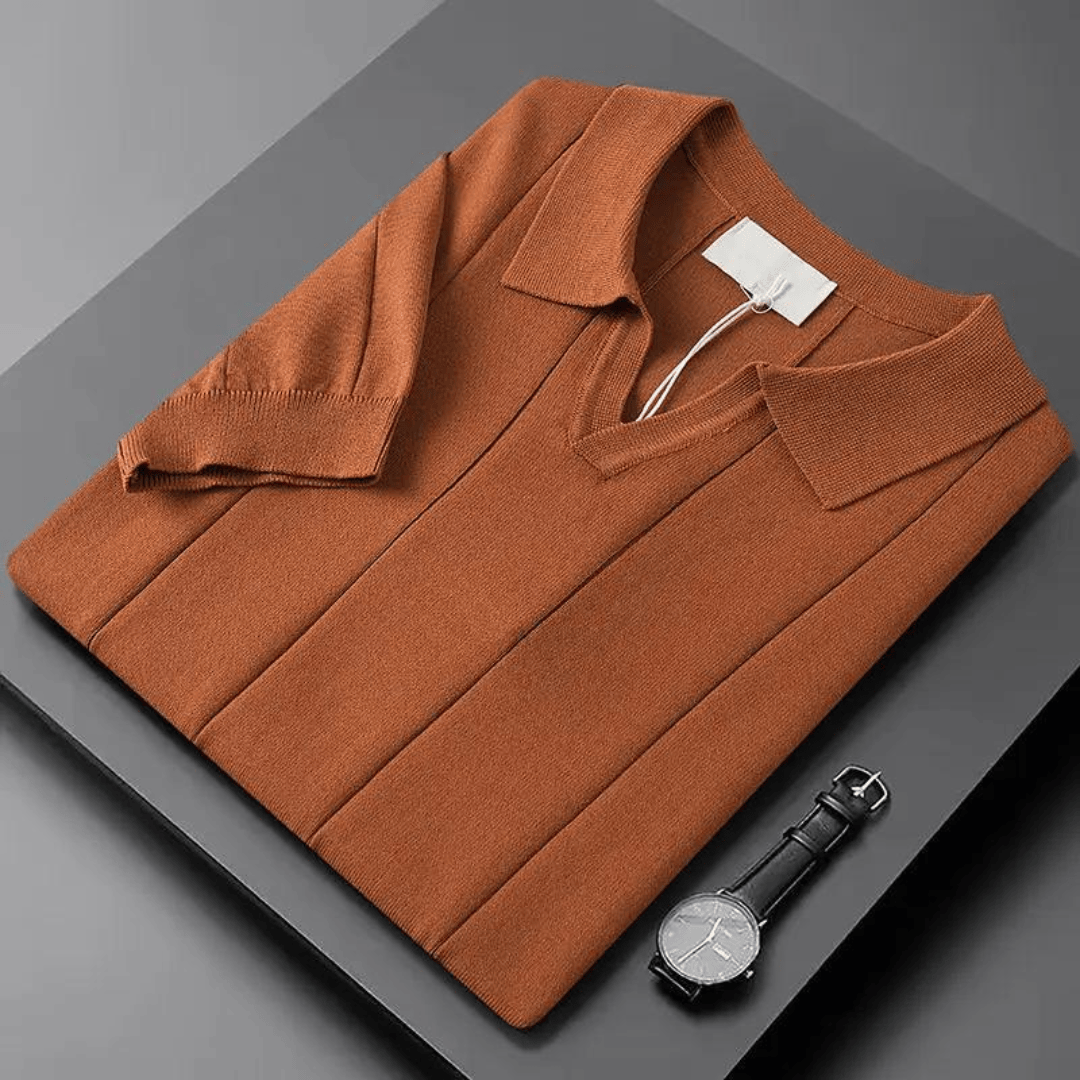 Emma & Rose Manhattan Portofino™ Soft Polo in a light, comfortable fabric, featuring a classic collar and subtle embroidery details.