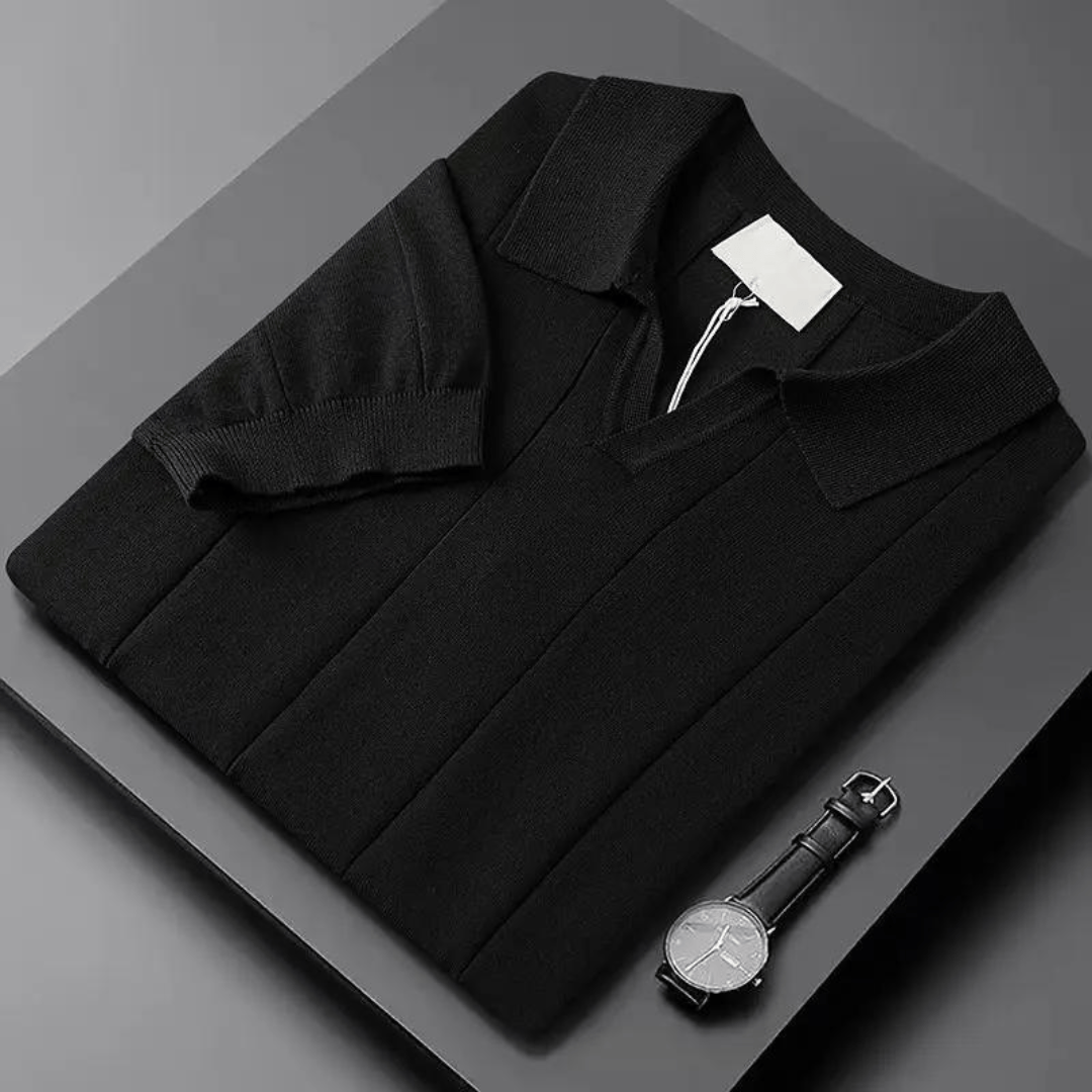 Emma & Rose Manhattan Portofino™ Soft Polo in light fabric, featuring a classic collar and short sleeves.