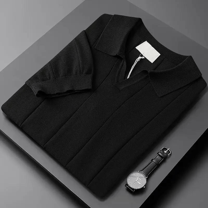 Emma & Rose Manhattan Portofino™ Soft Polo in light fabric, featuring a classic collar and short sleeves.