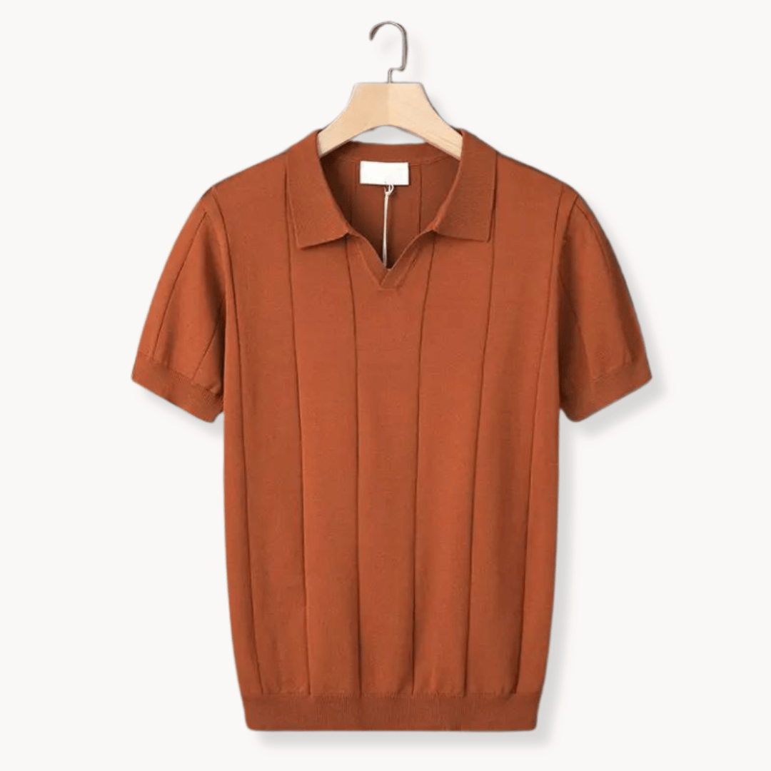 Emma & Rose Manhattan Portofino™ Soft Polo in light fabric, featuring a classic collar and short sleeves.