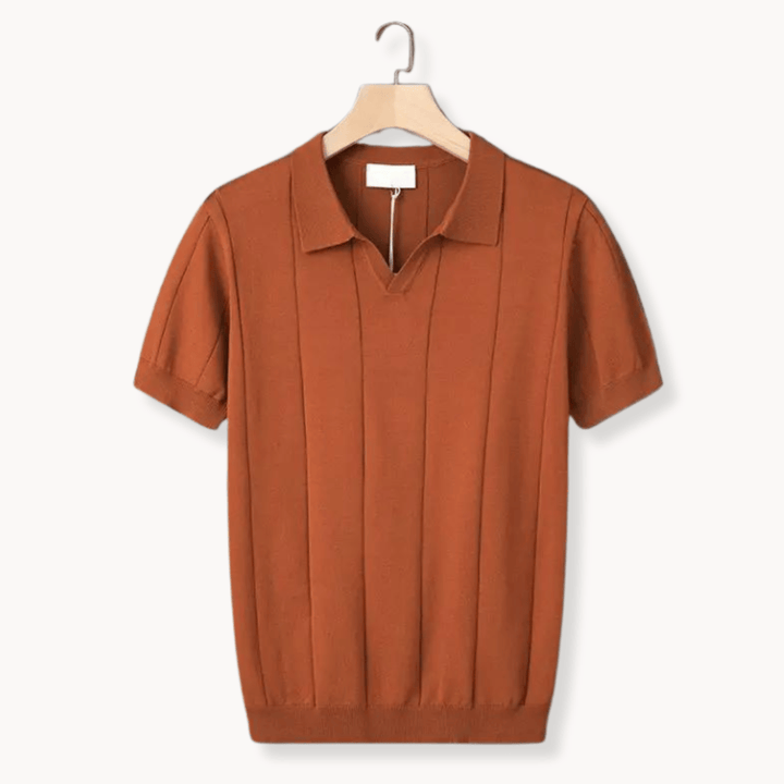Emma & Rose Manhattan Portofino™ Soft Polo in light fabric, featuring a classic collar and short sleeves.