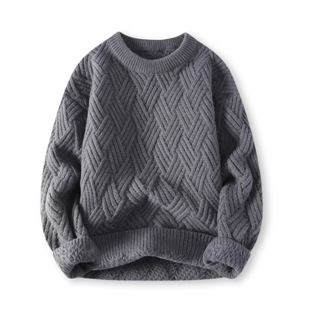 Men's Cozy Ribbed Crew Neck Sweater