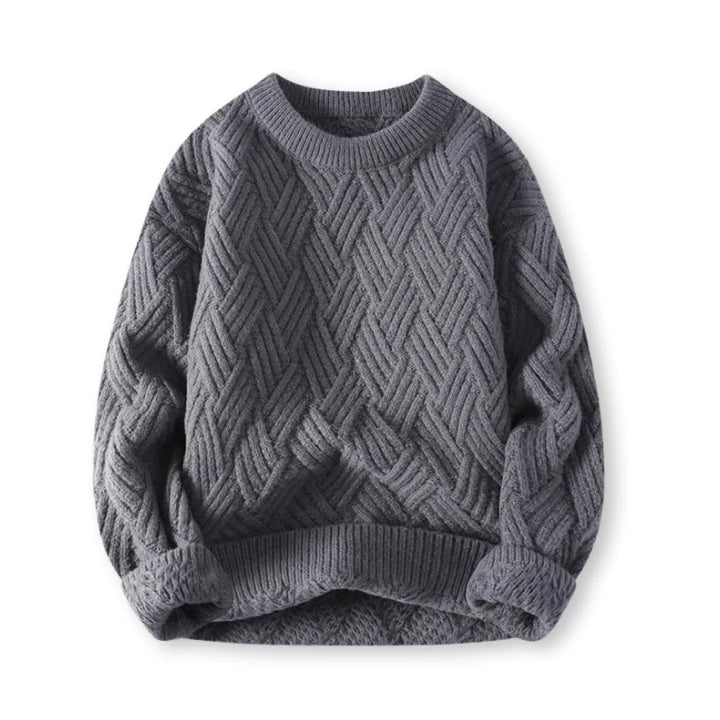 Men's Cozy Ribbed Crew Neck Sweater