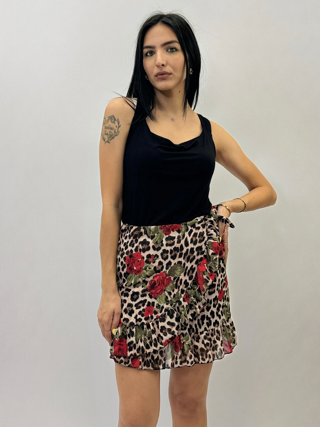 Carmen™  |  Ruffled Print Mini Skirt