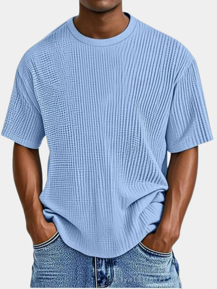 LAURENT MONACO | WAFFLE KNIT T-SHIRT FOR MEN