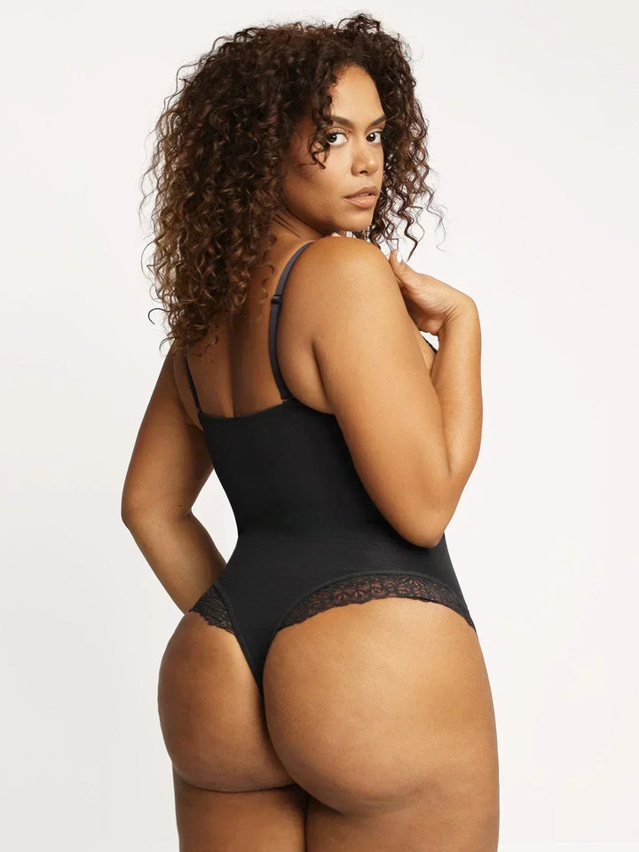 Noé™ | Elegant bodysuit with deep V-neckline