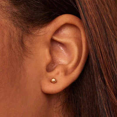 Soravelle™  |  Round Earrings 18k Gold