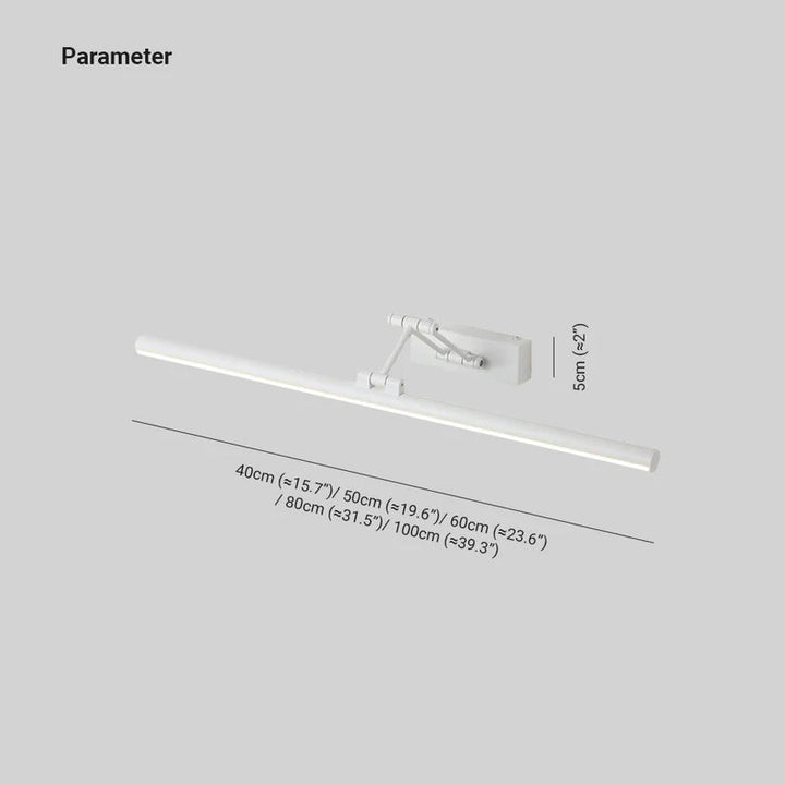 Volo Adjustable Linear Wall Sconce Black/White. Bedroom