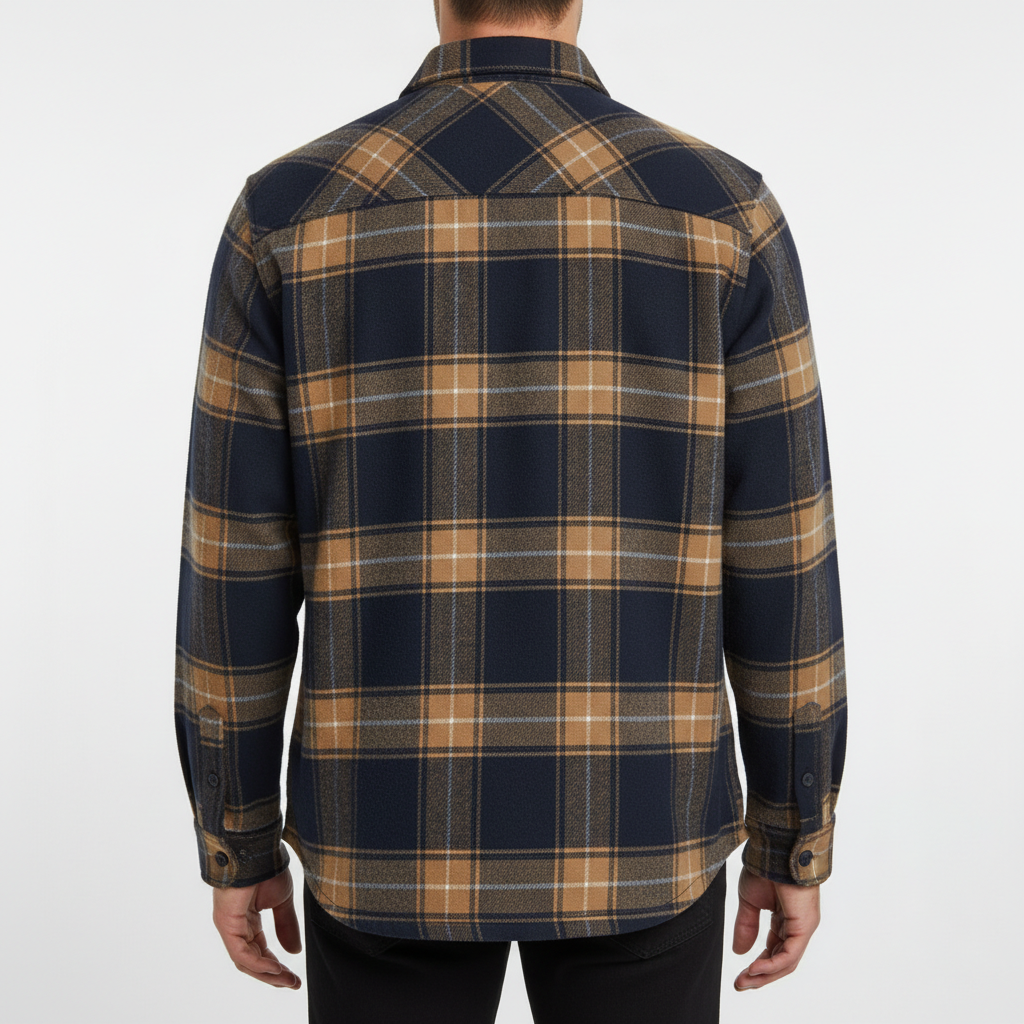 LAURENT MONACO | COSY FLANNEL CHECK SHIRT FOR MEN