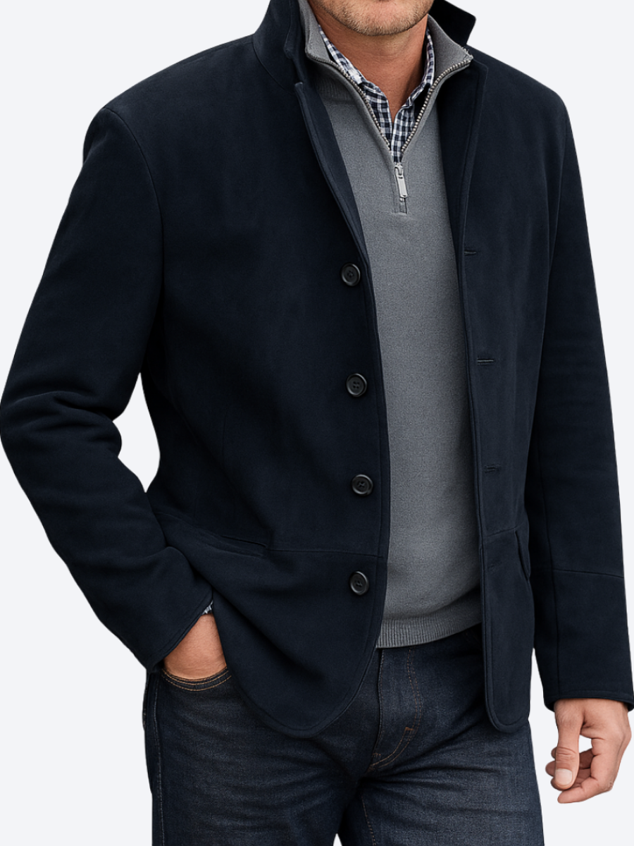 LAURENT MONACO | SUEDE BUTTONED JACKET FOR MEN