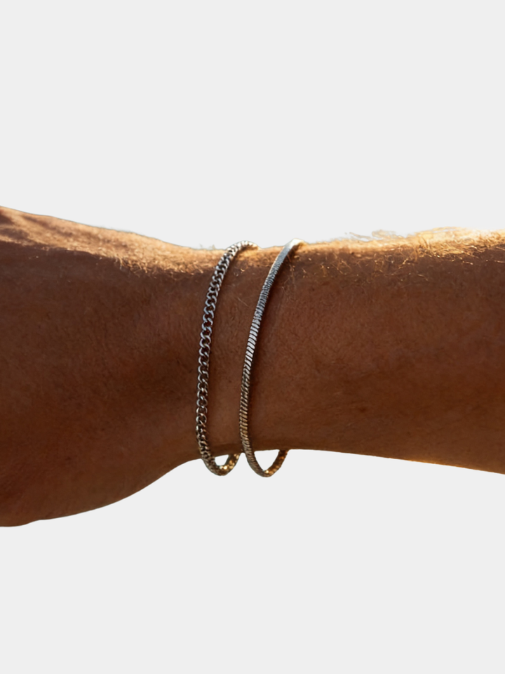 LAURENT MONACO | FINE CHAIN BRACELET SET FOR MEN