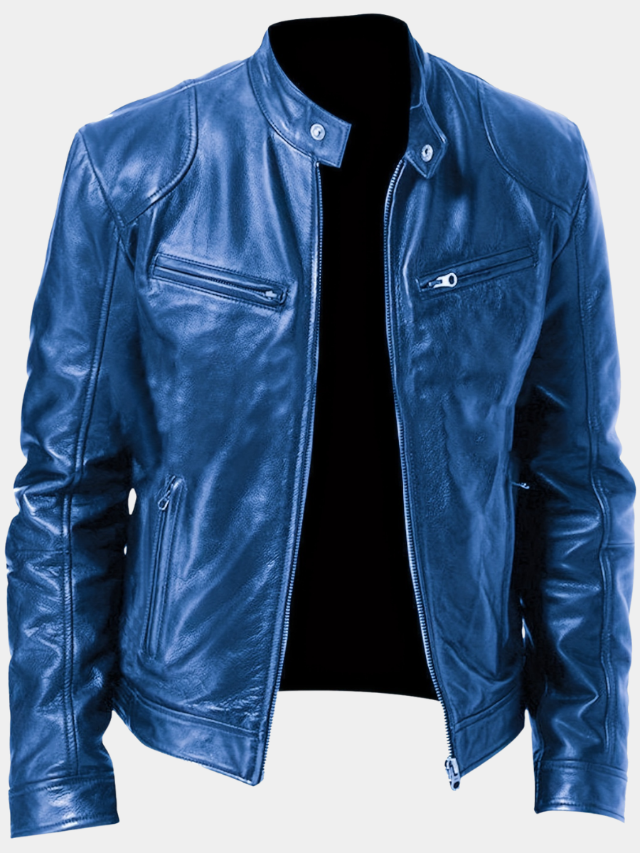 LAURENT MONACO | MEN'S ZIPPER MOTORCYCLE JACKET