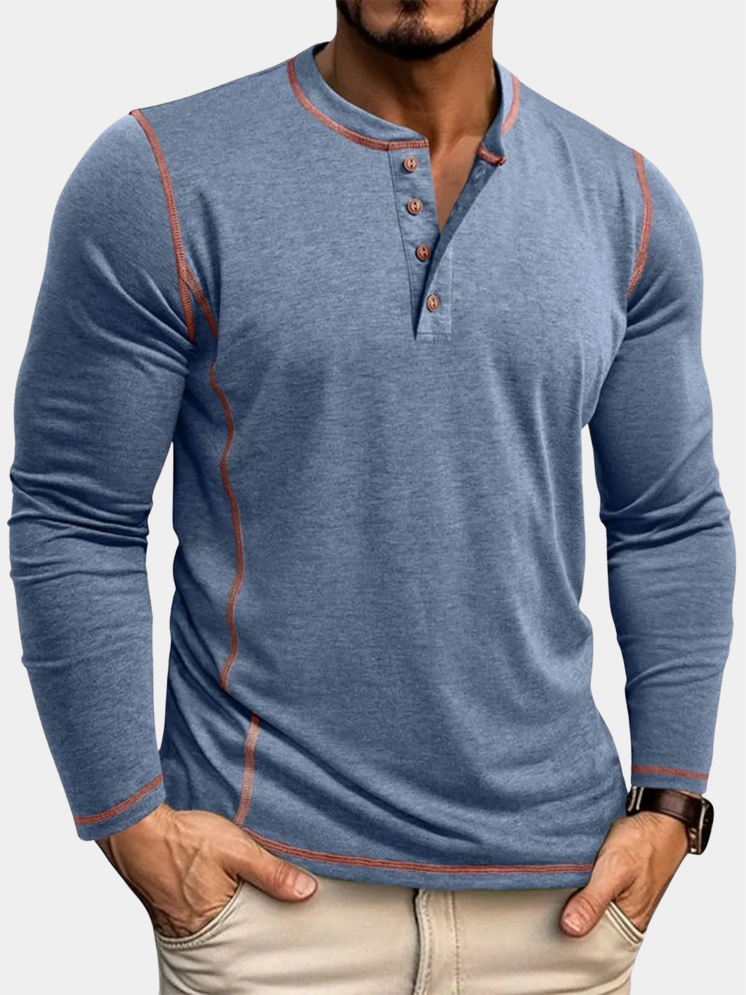 LAURENT MONACO | CASUAL LONG SLEEVE T-SHIRT FOR MEN