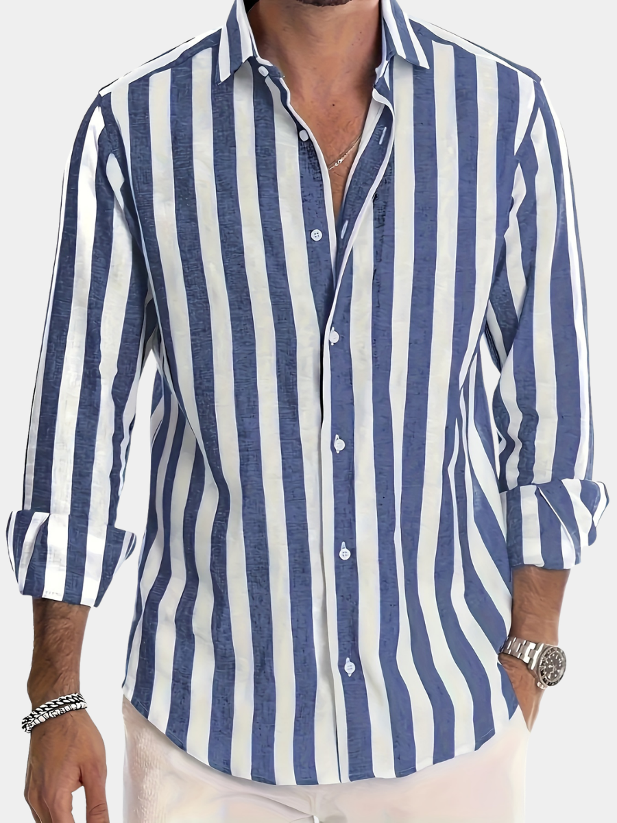 LAURENT MONACO | REFINED STRIPED SHIRT FOR MEN
