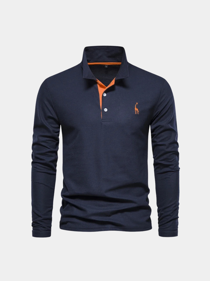 LAURENT MONACO | LONG-SLEEVED T-SHIRT WITH COLLAR FOR MEN