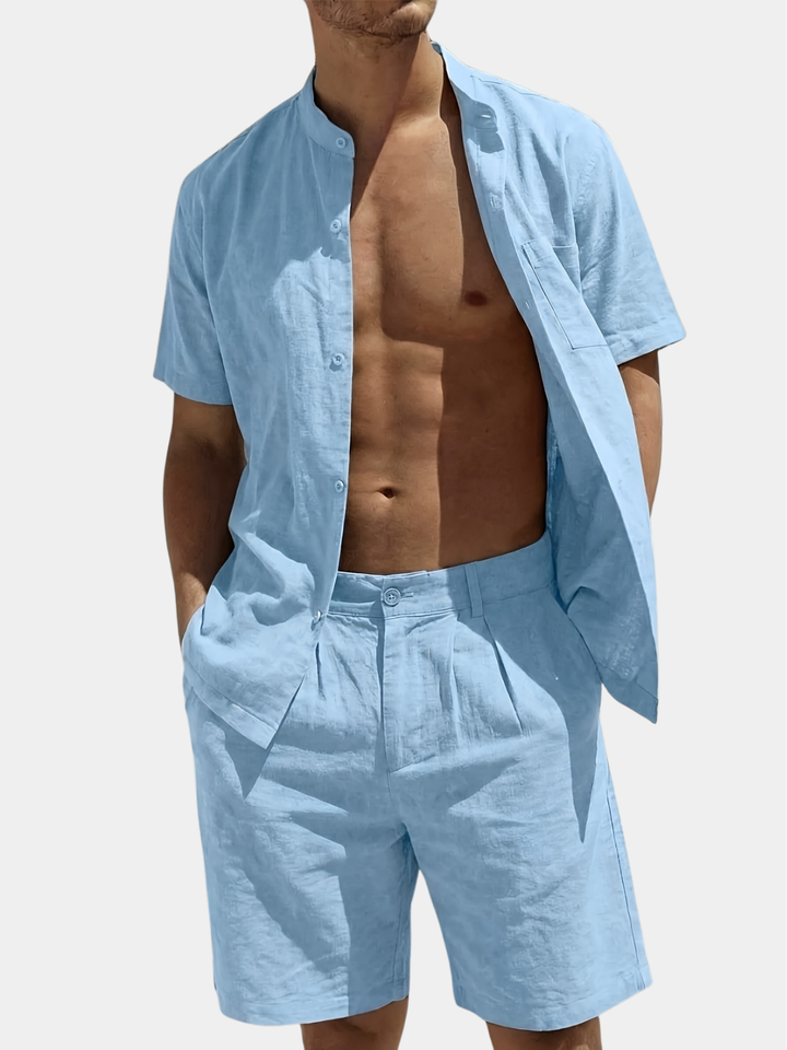 LAURENT MONACO | SHIRT AND SHORT SET FOR MEN