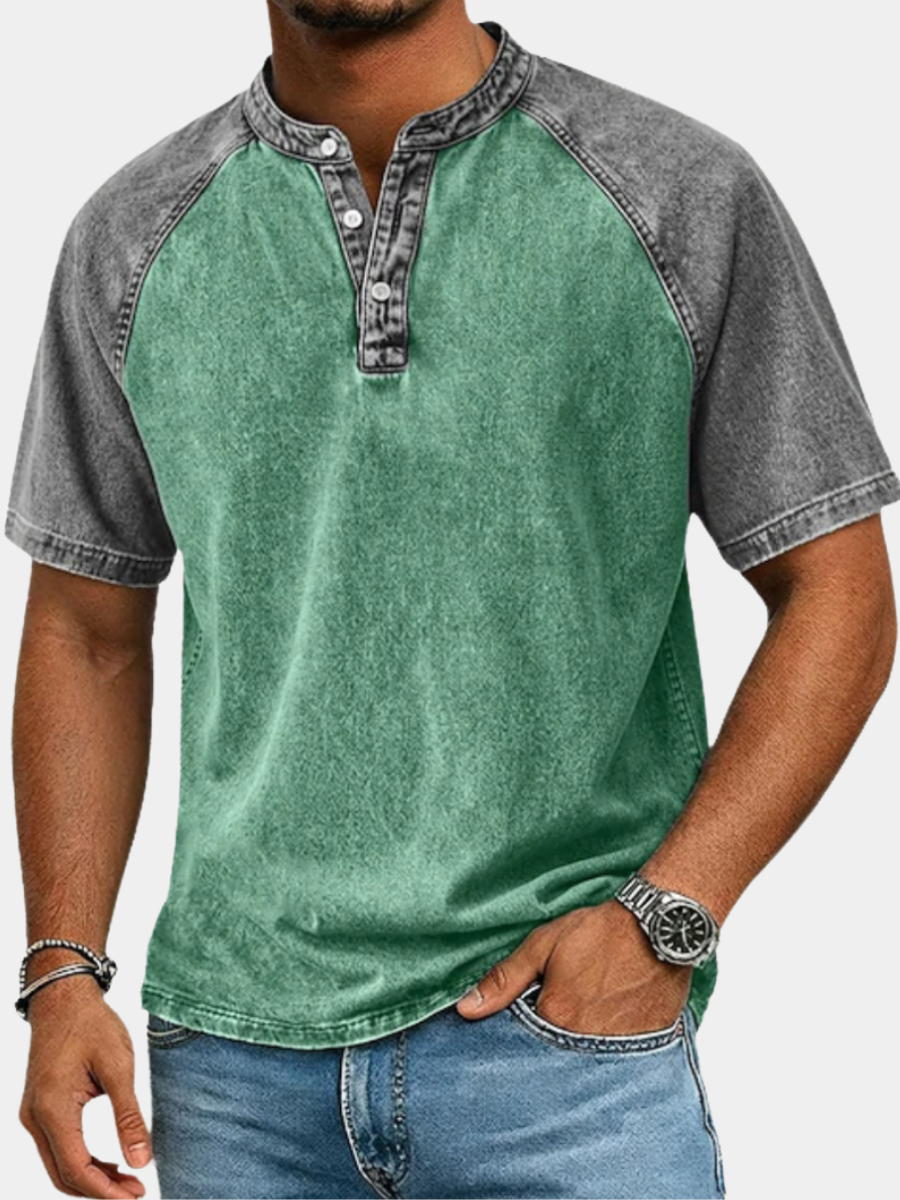 LAURENT MONACO | VINTAGE CONTRAST T-SHIRT FOR MEN