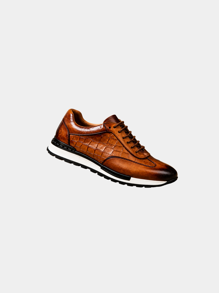 LAURENT MONACO | MEN'S TEXTURED COWHIDE SNEAKERS
