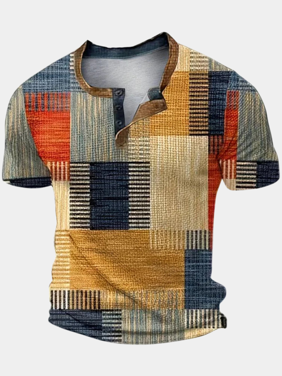 LAURENT MONACO | PATTERNED POCKET T-SHIRT FOR MEN