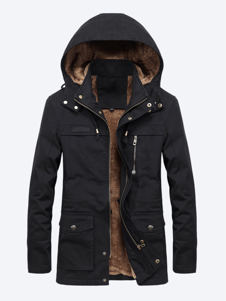 LAURENT MONACO | COTTON HOODED JACKET FOR MEN