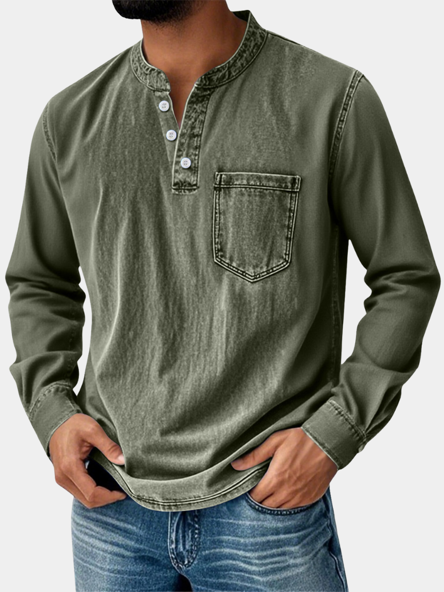 LAURENT MONACO | TRADITIONAL LONG-SLEEVED T-SHIRT FOR MEN
