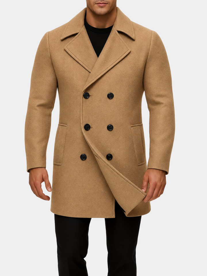 Laurent Monaco Mid-Length Reversible Coat for Men - Elena Harper