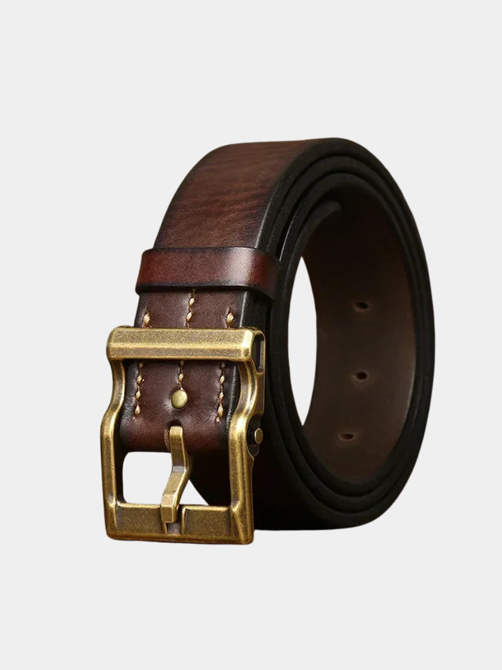 Heritage Leather Belt for Men - Elena Harper