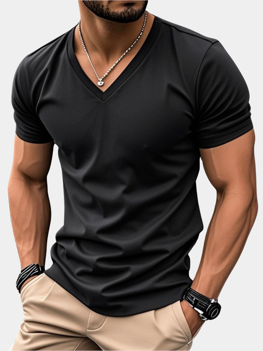 LAURENT MONACO | MEN'S V-NECK T-SHIRT