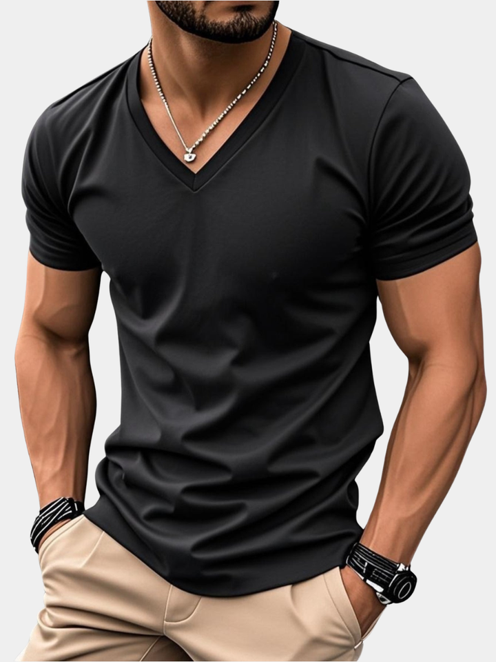 LAURENT MONACO | MEN'S V-NECK T-SHIRT