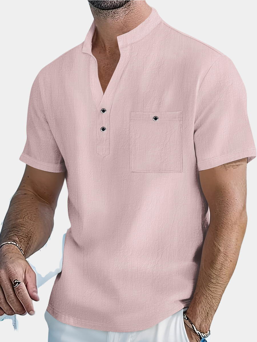 LAURENT MONACO | QIPAO COLLARED SHIRT FOR MEN
