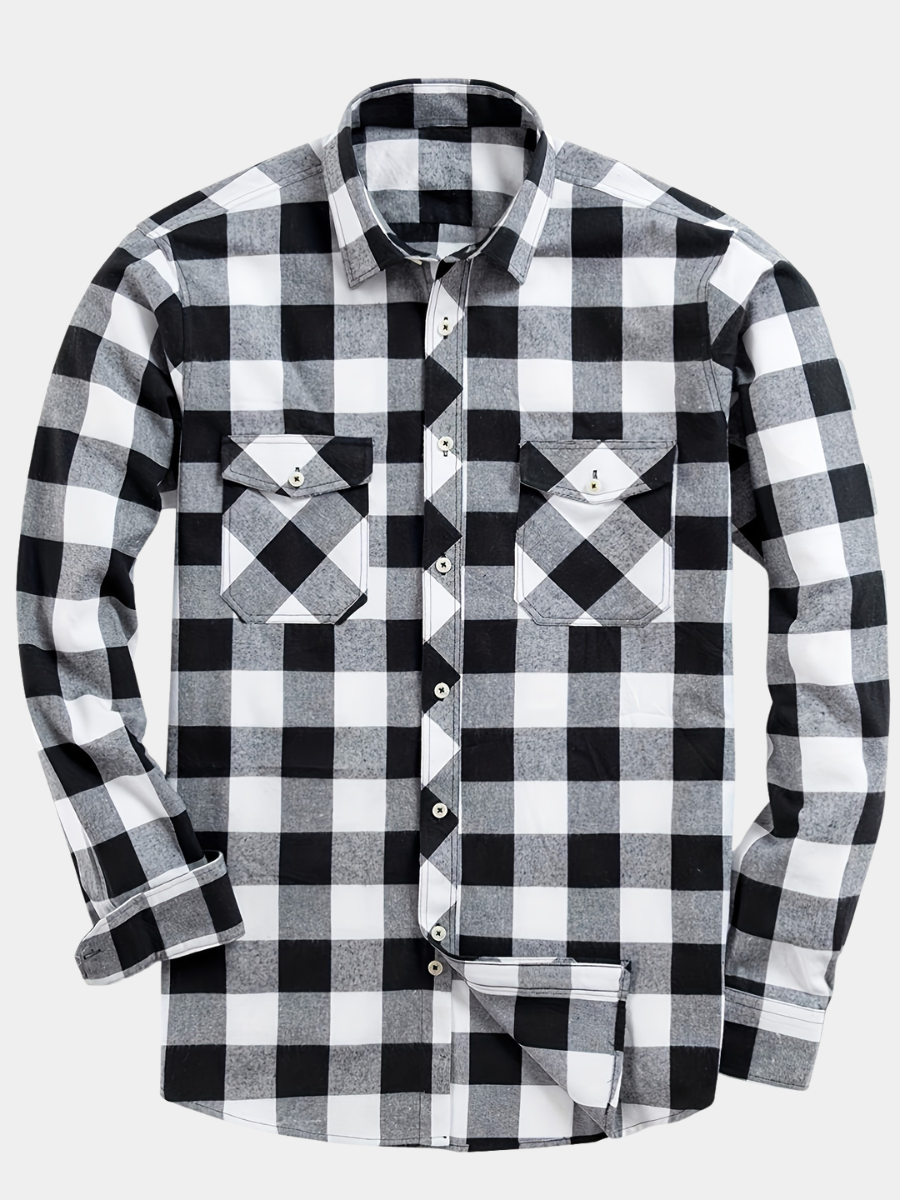 LAURENT MONACO | CHECKED SHIRT WITH BUTTONS FOR MEN