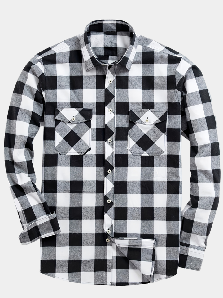 LAURENT MONACO | CHECKED SHIRT WITH BUTTONS FOR MEN