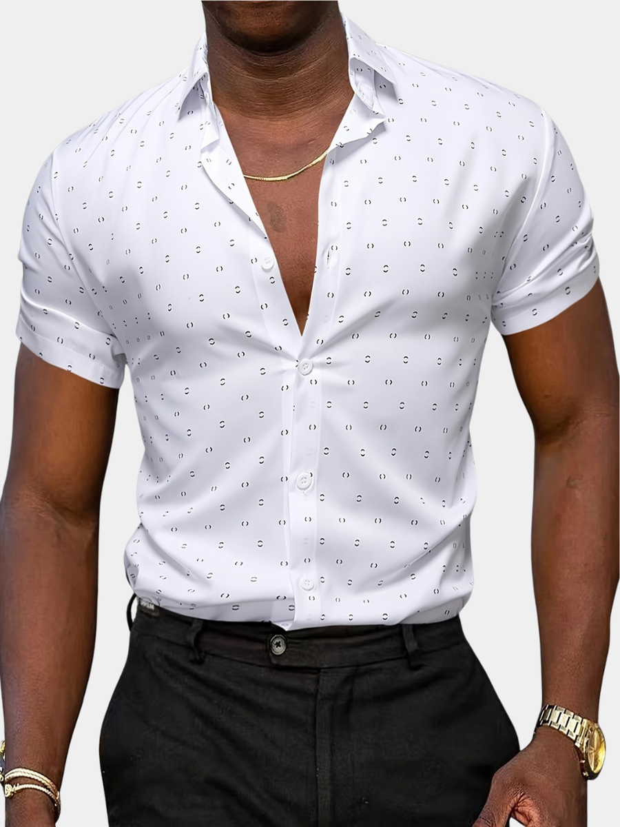 Tropical Print Shirt for Men - Elena Harper