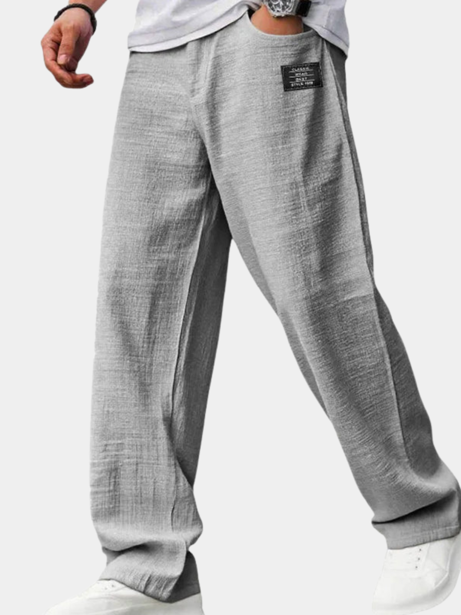 LAURENT MONACO | MEN'S LINEN BLEND PANTS