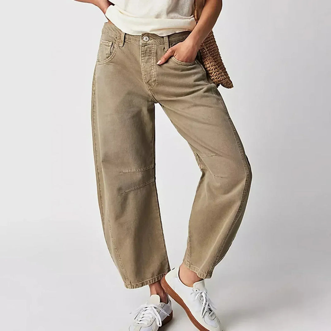 Women's High-Waisted Jeans – Relaxed Fit for Daily Use