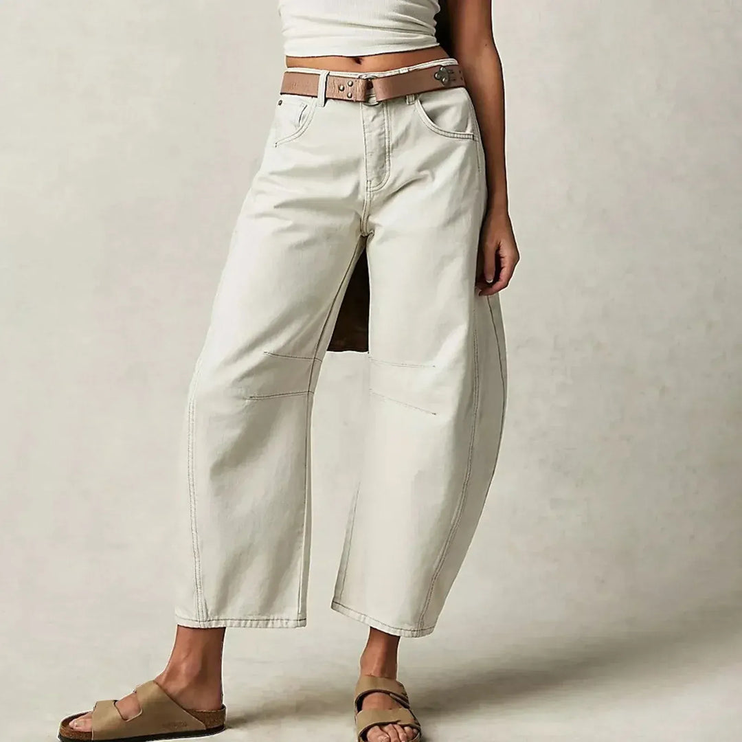 Women's High-Waisted Jeans – Relaxed Fit for Daily Use