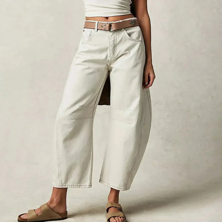 Women's High-Waisted Jeans – Relaxed Fit for Daily Use