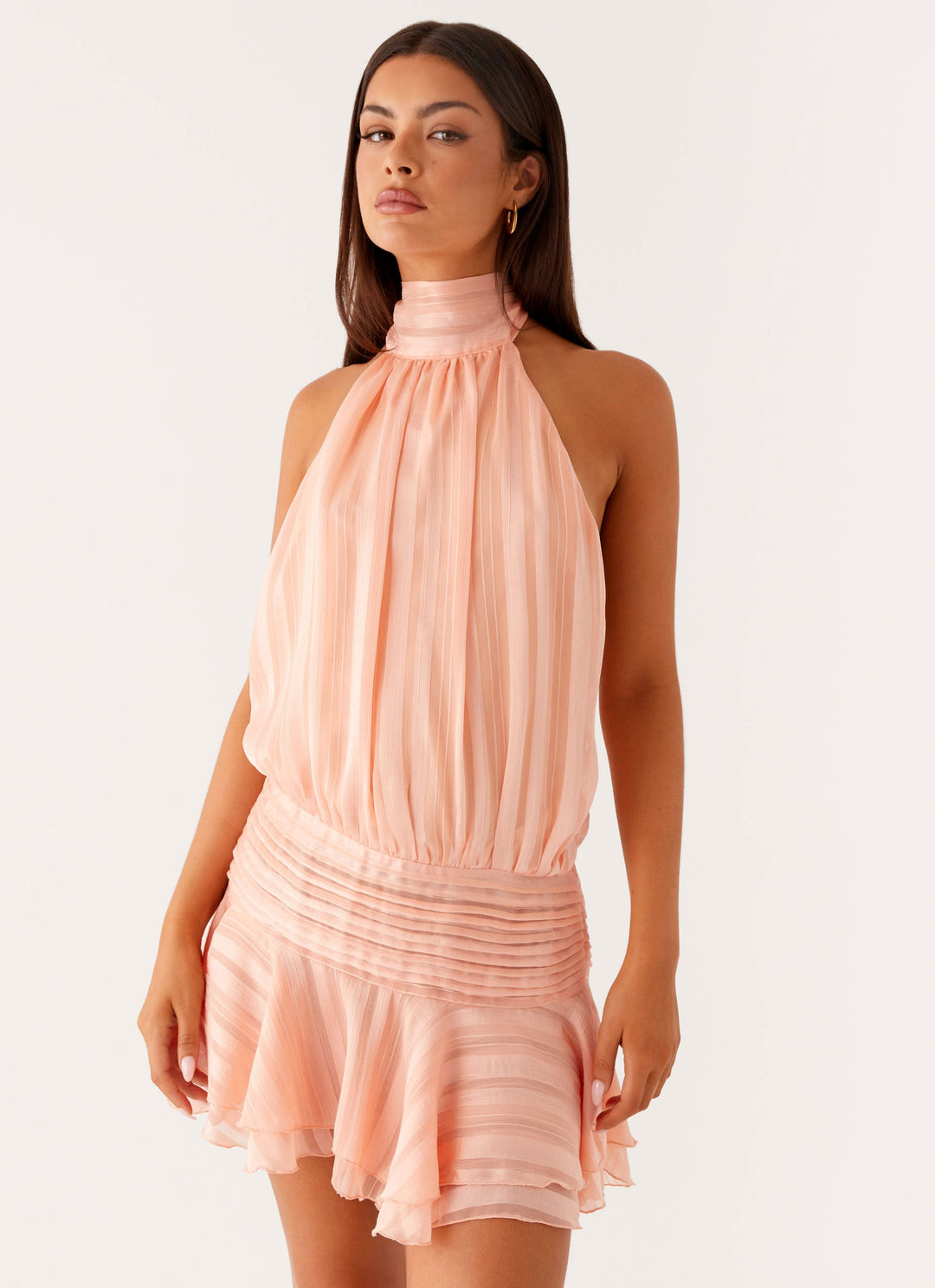 Severina | Elegant Mini Dress for Women with Halter Neck