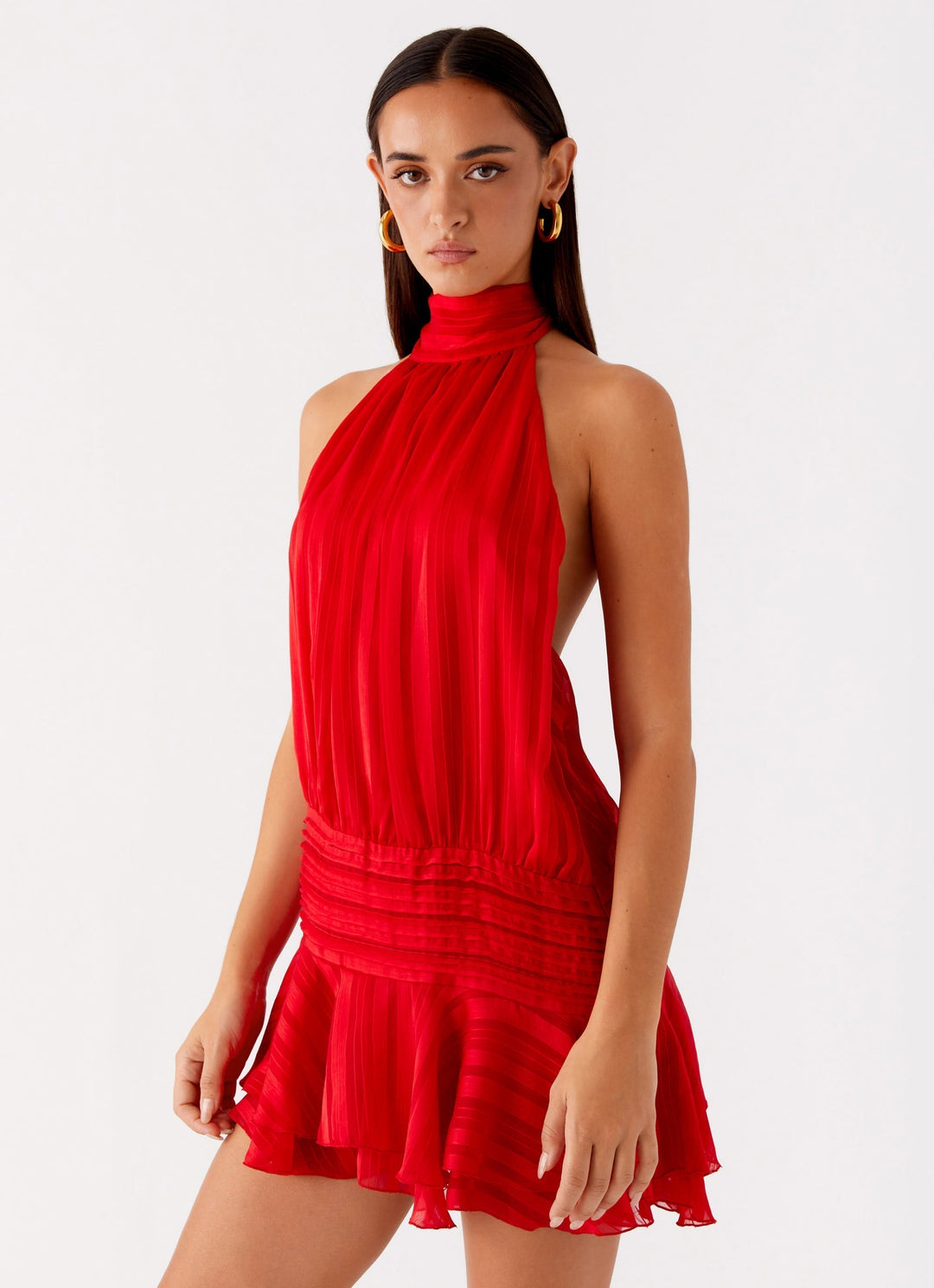 Severina | Elegant Mini Dress for Women with Halter Neck