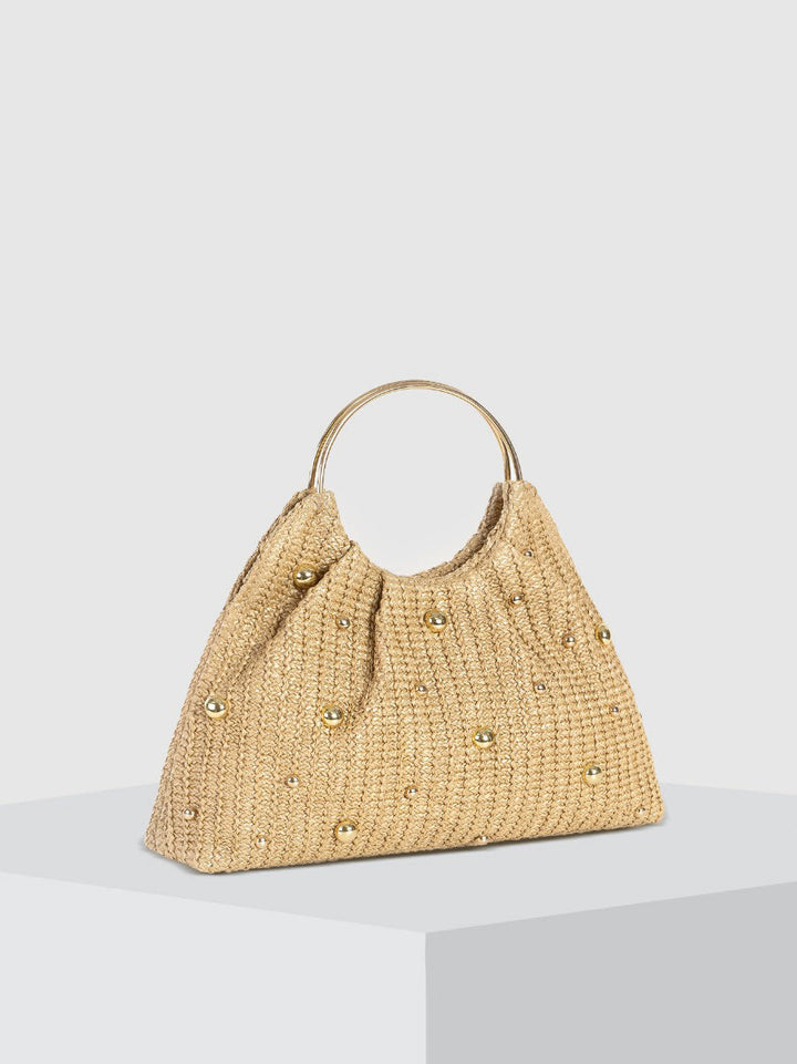Beaded Hobo Bag, view 2 - Elena Harper
