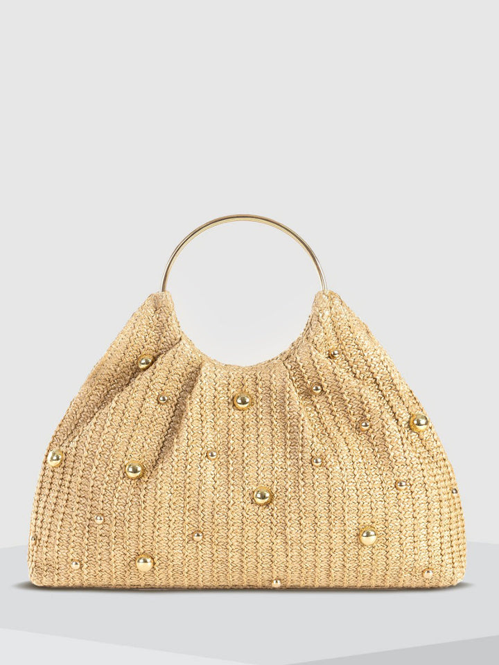 Beaded Hobo Bag, view 4 - Elena Harper