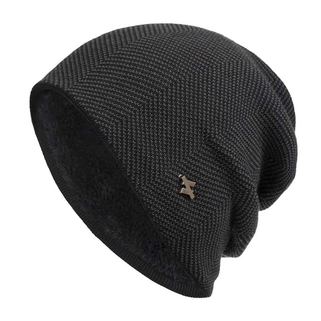 LAURENT MONACO | CHEVRON PATTERN POLAR BEANIE FOR MEN