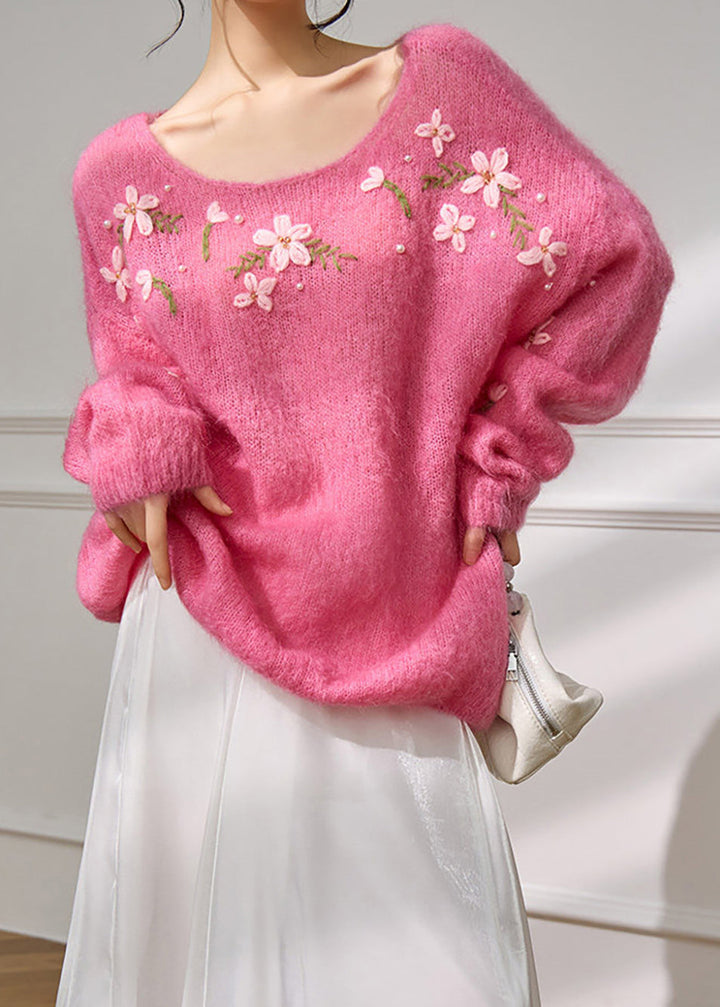 Women's Sweater with Round Neck and Loose Fit