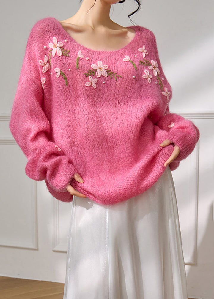 Women's Sweater with Round Neck and Loose Fit